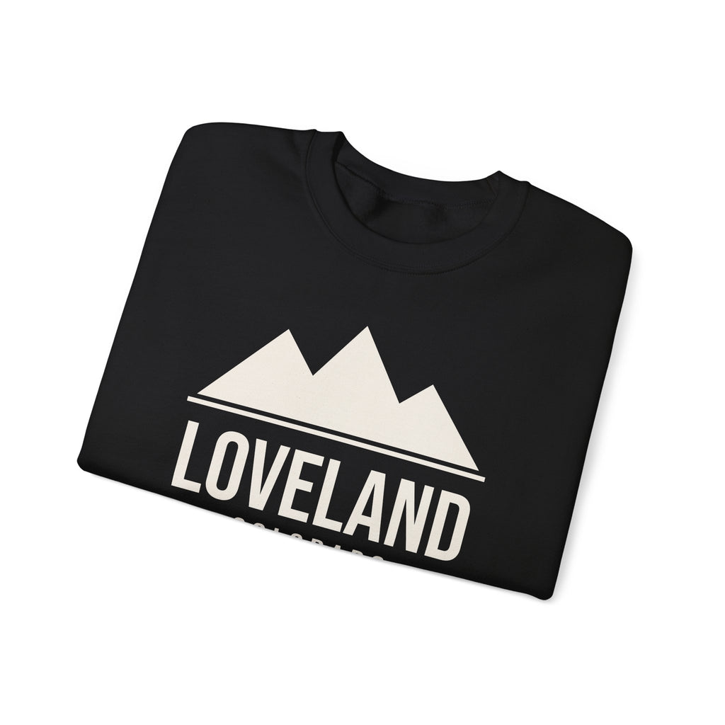 Loveland Colorado Sweetheart City Crewneck Sweatshirt – Dark Colors