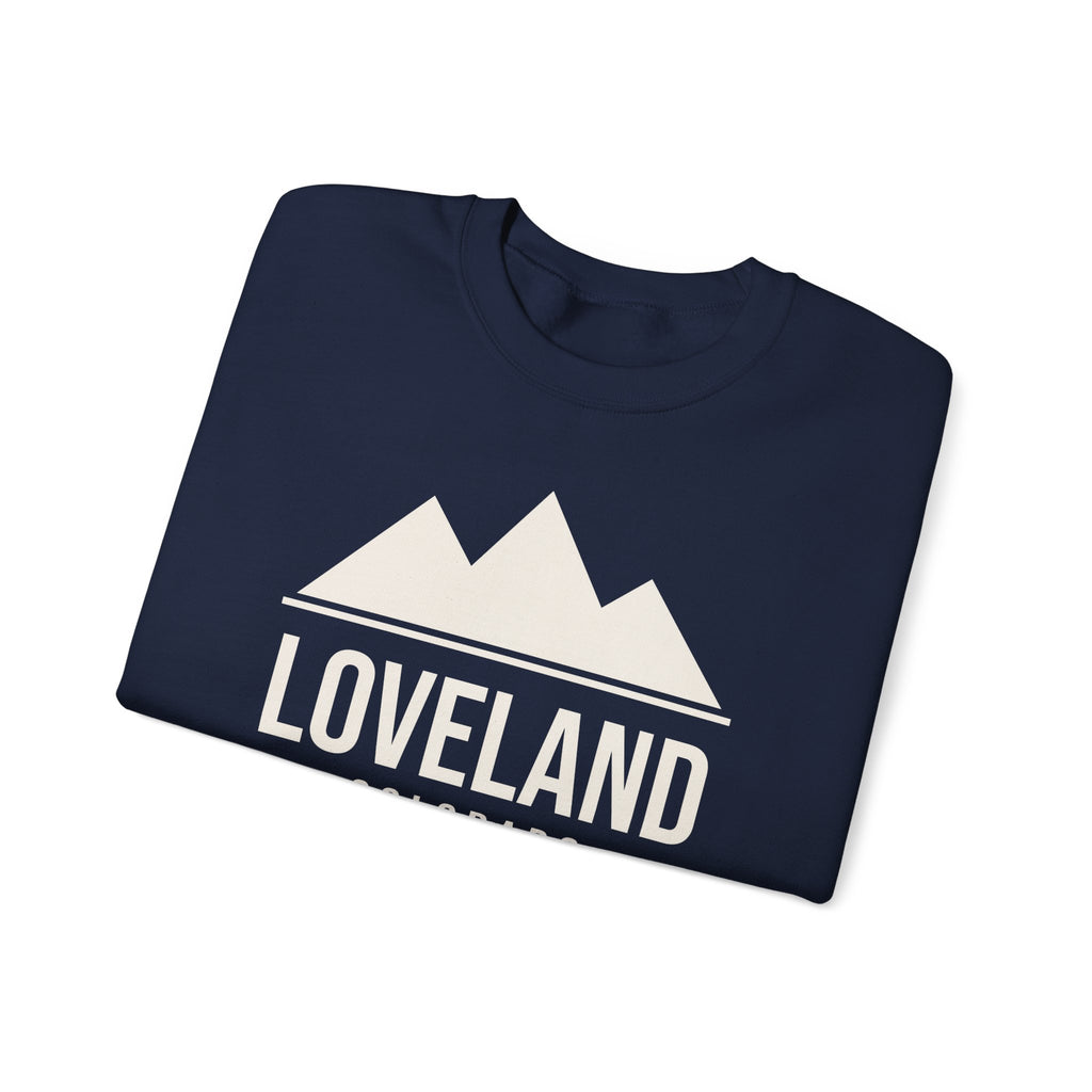 Loveland Colorado Sweetheart City Crewneck Sweatshirt – Dark Colors