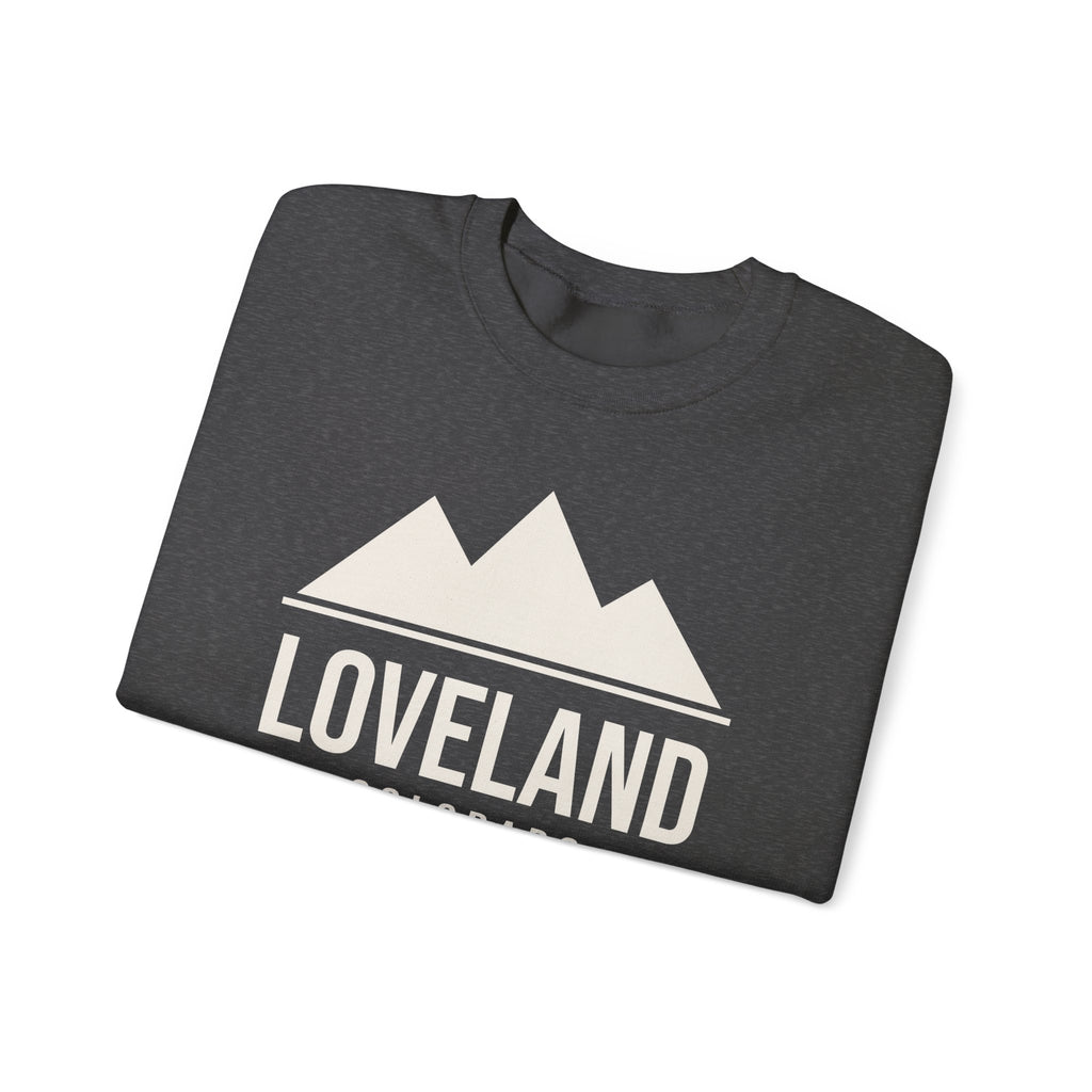 Loveland Colorado Sweetheart City Crewneck Sweatshirt – Dark Colors